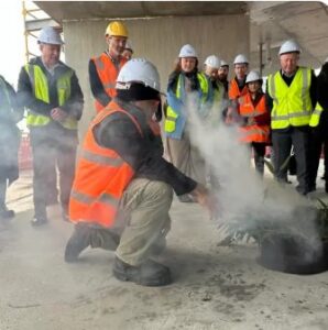 Footscray topping out ceremony